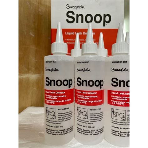 swagelok snoop|SNOOP® Liquid Leak Detector 8 oz. (236 mL) bottle 